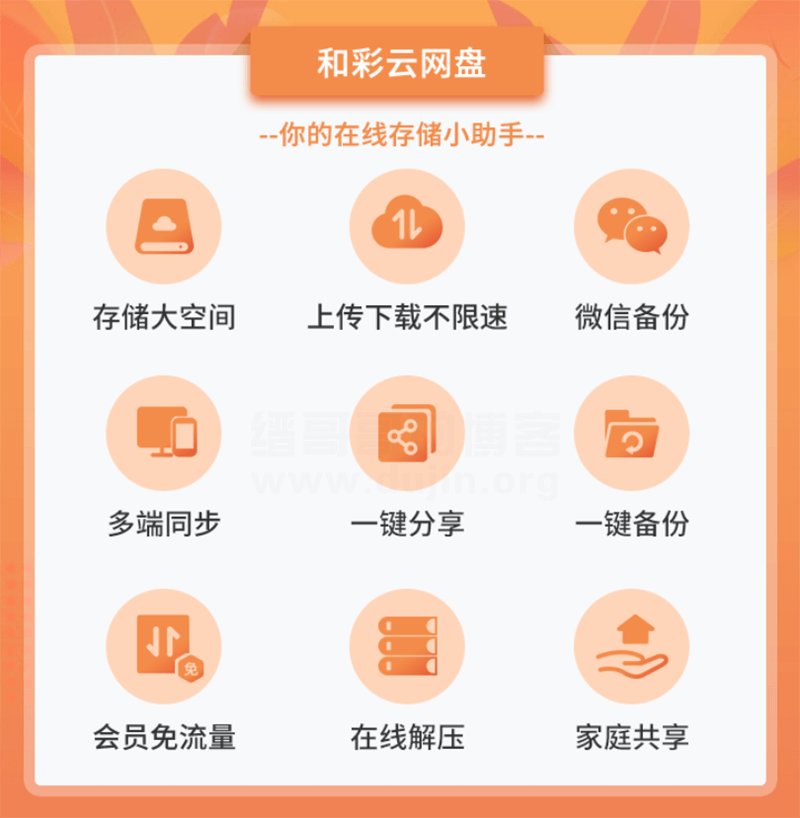 免费领取移动公司 1T 空间多终端不限速同步云盘,移动手机免流 免费领取移动公司 1T 空间多终端不限速同步云盘,移动手机免流