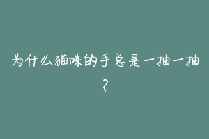为什么猫咪的手总是一抽一抽？