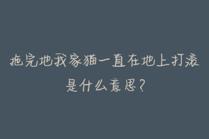 拖完地我家猫一直在地上打滚是什么意思？