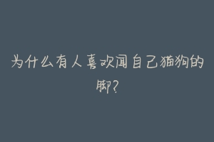 为什么有人喜欢闻自己猫狗的脚?