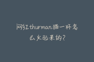 网红thurman猫一杯怎么火起来的?-动物百科