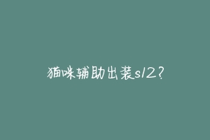 猫咪辅助出装s12?-动物百科