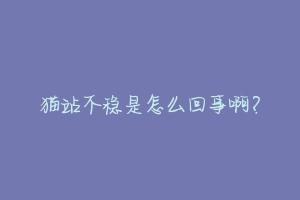 猫站不稳是怎么回事啊?-动物百科