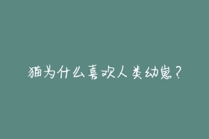 猫为什么喜欢人类幼崽?-动物百科