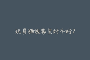 玩具猫放家里好不好？-动物百科