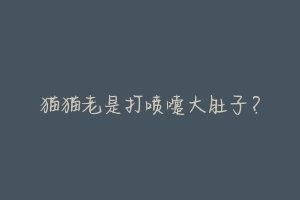 猫猫老是打喷嚏大肚子?-动物百科