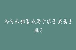 为什么猫喜欢两个爪子夹着手舔?-动物百科