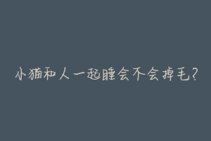 小猫和人一起睡会不会掉毛?-动物百科
