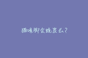 猫咪脚会蜕皮么?-动物百科