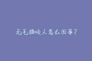 无毛猫咬人怎么回事？-动物百科