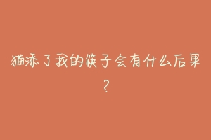 猫添了我的筷子会有什么后果?-动物百科