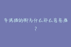 布偶猫的脚为什么那么容易瘸?-动物百科
