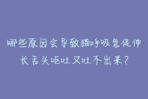 哪些原因会导致猫呼吸急促伸长舌头呕吐又吐不出来?-动物百科