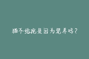 猫不给抱是因为笼养吗?-动物百科